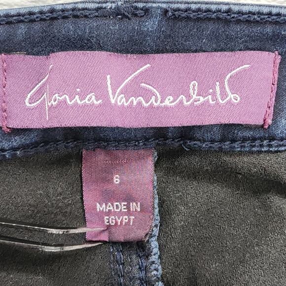 Gloria Vanderbilt Jeans Womens 6 SHORT Dark Blue Alexandra Skinny Stretch Denim - Picture 3 of 10